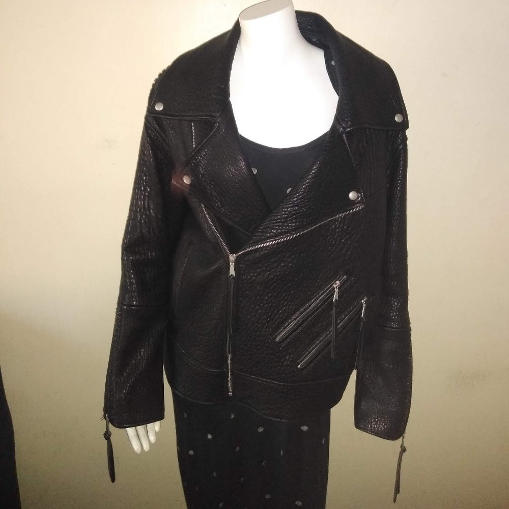 Rebecca Minkoff Pebbled Leather Jacket